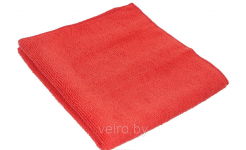 Микрофибра  махра 220г/м2 салфетка красная 40*40см