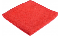 Микрофибра махра 220г/м2, салфетка красная(50*60)