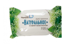 Мыло туалетное 100гр Натуральное (Меридиан), ш/к 910029