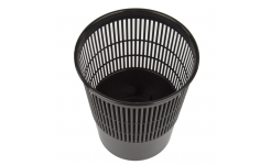 Корзина для бумаг  STAFF Basic, Эконом,  сетчатая, 9 л, черная, 238254