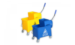 Ведро на колесах с отжимом 20л.(Н0110)синее Китай